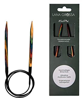 Lana Grossa rundstickad nål design trä flerfärgad 40–5,5