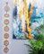 WICCSTAR Decorazione per la casa da appendere alla parete dei chakra, decorazione per la casa per meditazione