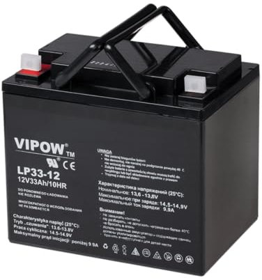 VIPOW Batería de gel 12V 33Ah BAT0227
