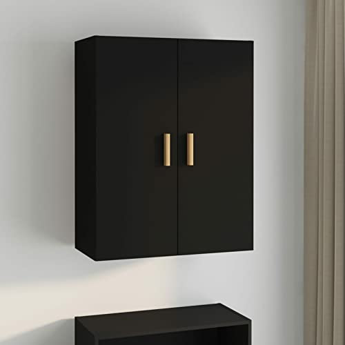 ShGaxin Armadio a muro sospeso nero 69,5x34x90 cm, armadio industriale,armadio portaoggetti