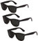 ZHjuju JJiaoLinin Anteojos Estenopeicos,3 Piezas Gafas Estenopeicas Anteojos Estenopeicos Negros Unisex para el Entrenamiento de los Ojos Gafas Estenopeicas Antifatiga,Negro