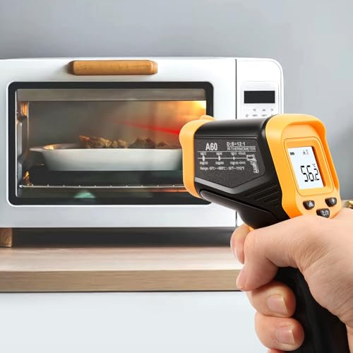 Infrarot-Thermometer -50-600°C luftfahrttauglichen Schutzsystems wechselt Laser Thermometer Ultra Präzise Energiesparend Laser-Temperaturpistole Laser Temperaturmessgerät Digitales