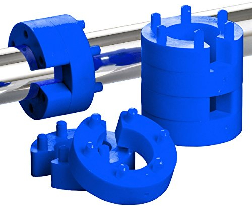 8er Set 13mm Federwegsbegrenzer Blue Line mit 6-Fach Positionierung Federwegbegrenzer