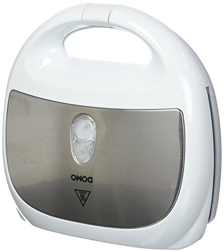 Domo DO9122C Grill-Sandwich-Waffel-Maker 3 in 1, Kunststoff Silber, Schwarz