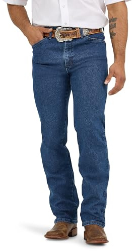 Wrangler Cowboy Cut Slim Fit Active Flex Jeans för män, Stentvätt, 40W X 30L