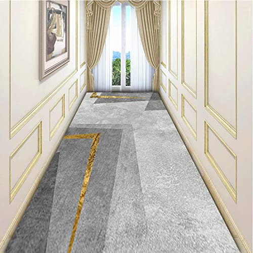 HJYDAQ Läufer Teppich Flur rutschfest Modern Moderner Flur-Runner-Teppich, sehr Lange Teppichläufer mit Rutschfester Backing Indoor Outdoor-Teppiche - 1m/1.5m/2m/2.5m/3m/3.5m/4m/4.5m/5m/5.5m/6m