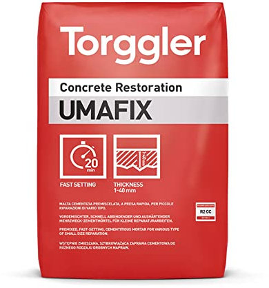 Torggler Umafix Malta Cementizia Premiscelata a Presa ed Indurimento Rapidi Confezione 25kg