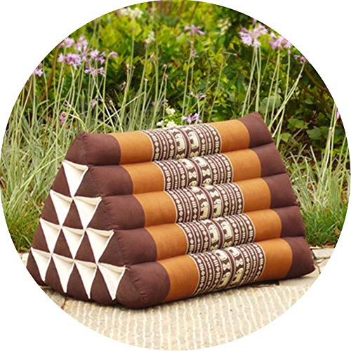 TEmkIn Cuscino Schienale Letto Cuscino Tiro Cuscino Triangolare Imbottito Kapok Naturale Cuscino Poggiatesta Cuscino Tailandese per Guardare la TV e Leggere, 17 Colori (Color : J, Size : 56x40x40CM)