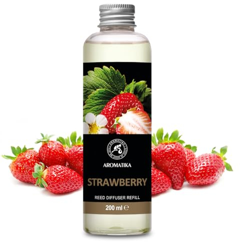 Recambio de Difusor Fresa 200ml - Relleno Difusor - Difusores Aromáticos - Ambientador - Difusor Perfumado - Fragancia para Habitación - Reed Diffuser Refill Strawberry