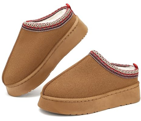 Rumkok Bottes Femme Hiver, Chic Chaude Confort Antidérapant Fourrées Imperméables Bottes de Neige, Adulte Boots Bottines Fourrées Chaussettes Chaussons pour L'extérieur