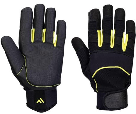 PORTWEST Gant Anti-Vibration Noir M - Taille 8 - Gants de travail