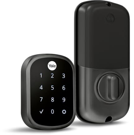 Yale YRD137 Keyless Entry Keypad Door Lock Deadbolt - Unlock Using Your Entry Code - No app or connectivity - Black Suede