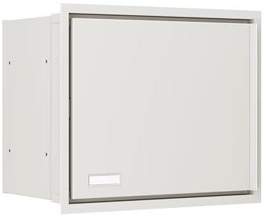 Boîte aux lettres encastrable Stockholm en blanc Bravios