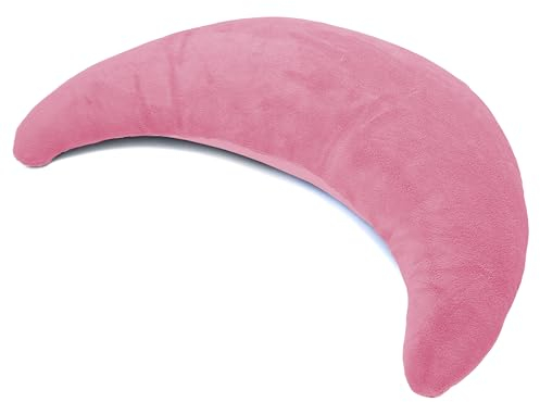 Tiga-Med Almohada de media luna TIGA-Soft | Almohada ergonómica para el cuello, cojín de lactancia/almohada con microperlas | para relajarse, dormir, leer y amamantar | funda lavable por separado a 40