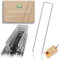 GardenGreen Erdanker/Heringe Anti ROST - 100 Stück - rostfreie Bodenanker für Gartenvlies, Unkrautvlies, Zaun & Zelt - 150mm*30mm*Ø3mm - Erdnägel/Bodenhaken aus Stahl - Bodenverankerung
