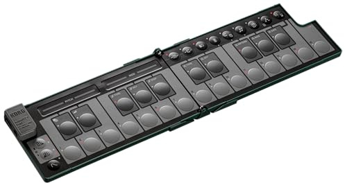 Korg nanoKEY Fold - Foldable 25 Key MIDI Keyboard Controller with USB-C and TRS-MIDI - Alpine Green