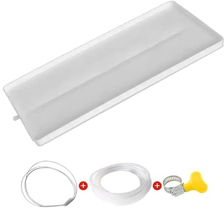 Bandeja de Drenaje de Aire Acondicionado, Bandeja de Recogida de Goteo, Bandeja de Drenaje PP5 Plástico, para Sistemas de Bomba de Calor de Aire Acondicionado Dividido para Interiores y Exteriores(91.