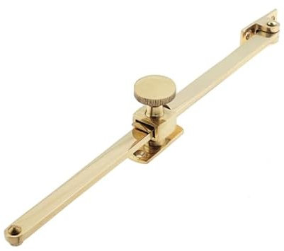 Kooples Hardware Sliding Screw Down Casement Stays Adjustable Window Restrictor – Traditional Metal Fastener for Timber Frames (305mm)