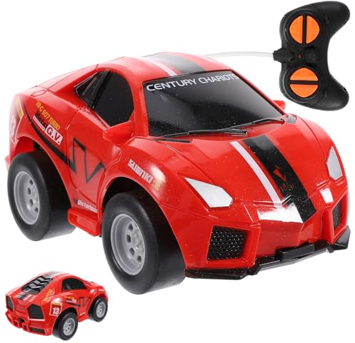 ERINGOGO Voiture Télécommandée Garçon Fille Modèle Police sans Fil Rouge Extérieur Éducatif pour Tout-Petits Voiture Télécommande Stable et Maniable Cadeau Anniversaire Garçon Fille