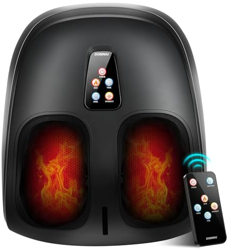 Shiatsu Foot Massager Machine with Heat, Upgraded Deep Kneading/Rolling Foot Massager for Delivers Pain Relief, Plantar Fasciitis, Neuropathy, Fits Up to 13‘’, Gifts for Women Mom Men Dad Seniors