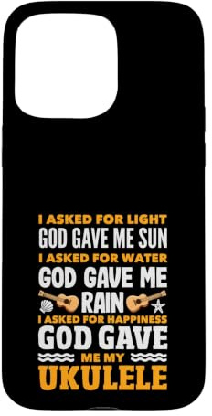 God Gave Me My Ukulele Musicien Religieux Amusant Coque pour iPhone 15 Pro Max