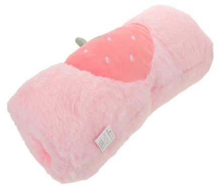 TEHAUX Hand Muff Warmer Cute Strawberry Hand Warmer Pillow for Women Soft Polyester Pink for Office Bedroom Use