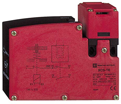 Telemecanique Preventa Detection System - Rectangular Safety Switch with Key Operated Turret Head, Double Pole, Plastic, 2NC, 1 Entry for PG 11 Cable, XCSTE7311