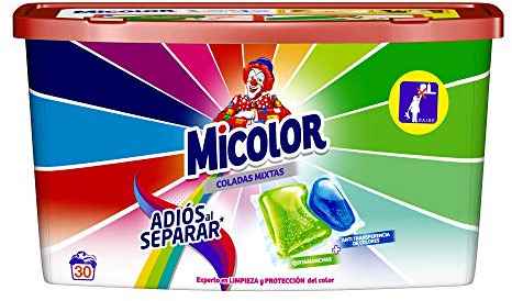 Micolor Detergente en Cápsulas Adiós al Separar - 30 Lavados