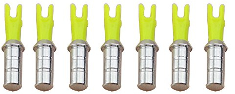 Milaem Bogenschießen Pfeil Nocken Pfeilnocken Kunststoff Nocke Mit Aluminium Pfeil Nock Pins für ID 4,2/6,0/6,2 mm Pfeil Schaft (Pack von 50)