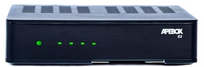 Apebox S2 Full HD Satelliten Receiver (1080p, HDTV, H.265, 1x DVB-S2, 2X USB2.0, HD-Out, LAN, Kartenleser, YouTube, DLNA, Mobile APP) Schwarz …