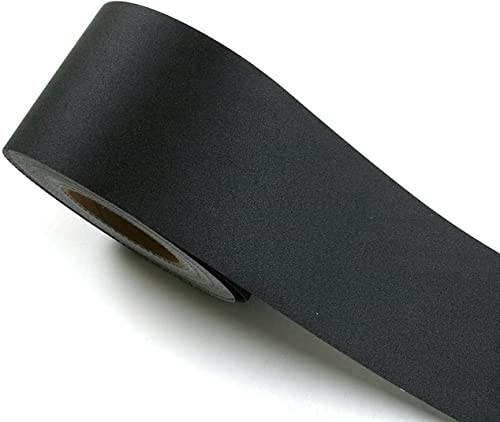 Frise de papier peint autocollant pour plafond Noir mat 10 m