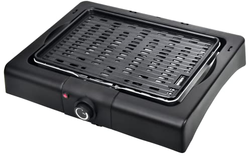 tepro Elektrogrill Victorville, Tischgrill für Nutzung im Außenbereich, Leistung ca. 1700 - 2000 W, Grillplatte ca. 42 x 27 cm, Maße ca. 53,5 x 38 x 10 cm, Schwarz