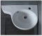 Waschbecken Handwaschbecken Wandhalterung Ecke Badezimmer Waschbecken Weiß Mini Dreieck Porzellan Keramik Wohnung Wandmontage Badezimmer Waschbecken Schüsseln Aufsatzwaschbecken (Color : Right Hole-