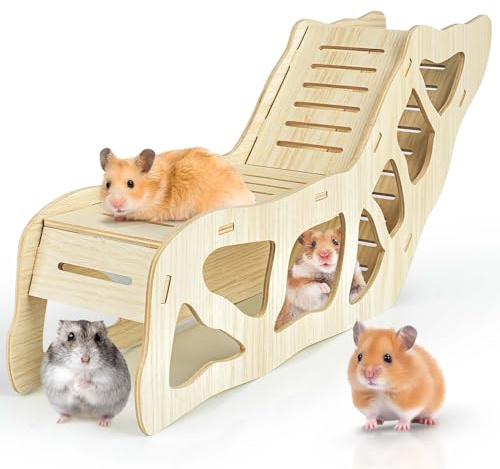 Hamster Tunnel Hideout Climbing Ladder for Burying in Hamster Bedding or Connecting with Hamsters Nut Stuff Hamsters Cage Accessories