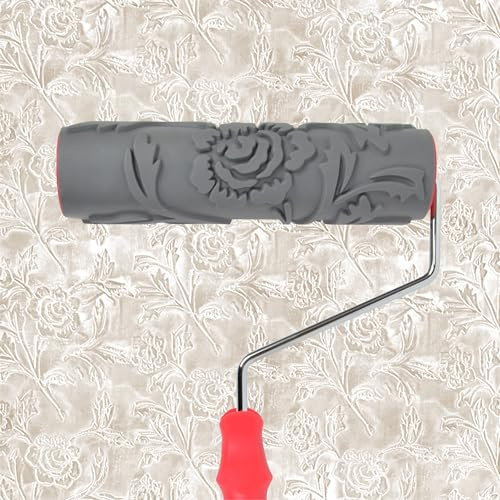 Nichiyo 10'' Patterned Paint Roller Wall Texture Roller for Wall Decoration