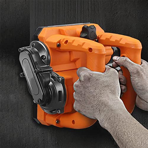 ZHJOPP Pialla per ristrutturazione pareti, Impugnatura Doppia ergonomica e Confortevole, pialla elettrica per pareti da 1500 W, Pala per calcestruzzo, pialla elettrica