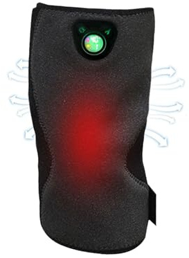 Genouillères chauffantes – 6 modes de vibration Appareil de réchauffement | Masseur de genou avec chaleur, pour homme âgé, corps, bras, coude, jambe, crampes d'épaule
