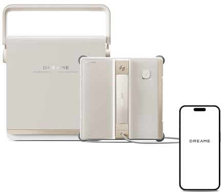 DREAME C1 Station S Kit Robot Lavavetri Intelligente, Base Automatica, Pulizia Angoli CornerClean, Doppio Spruzzo, Copertura Totale, Avvolgicavo Integrato, Protezione Completa