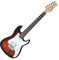 Rocktile Sphere Junior Sunburst 3/4 E-Gitarre (weißes Schlagbrett, 1 Humbucker, 1 Single Coil, 22 Bünde, Rosenholz Griffbrett, Ahorn Hals)