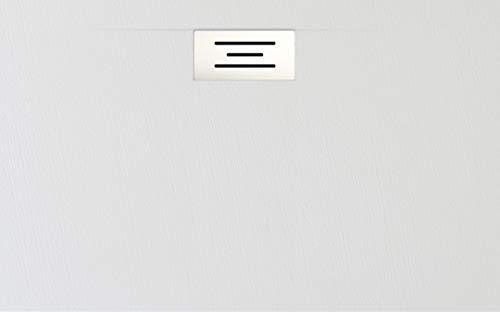 PLATO DE DUCHA RESINA Y CARGAS MINERALES DESAGUE LATERAL (120 X 80, BLANCO)