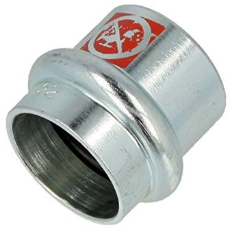 C-Stahl Pressfitting Verschlussstopfen 22 mm Kontur V