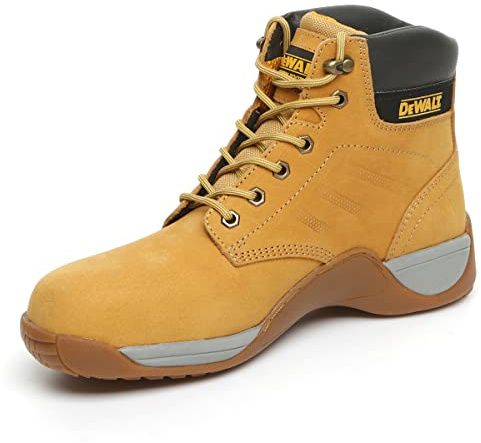 DEWALT Builder Mens Safety Work Lace Up SB Steel Toe Ankle Boots UK 11 / EU 45 Yellow