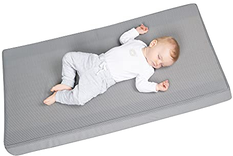 roba Babymatratze 60 x 120 cm - AIR BALANCE PREMIUMMESH - Matratze für Babybetten mit abehmbarem Bezug - Optimales Schlafklima für Babys