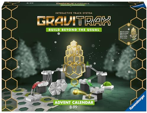Ravensburger GraviTrax Adventskalender - Ideal für GraviTrax Anfänger und Fans, Konstruktionsspielzeug für Kinder ab 8 Jahren