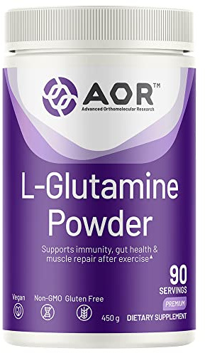AOR L-Glutamine Powder 5000mg, 450g (90 Servings) – Amino Acid Formula for Active Lifestyles – Vegan, Gluten-Free, Non-GMO – Daily Nutritional Support for Training, Endurance & Post-Workout Routine