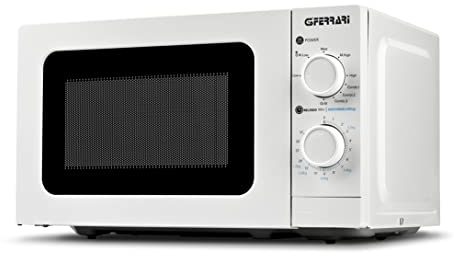 G3 Ferrari G10174 Forno a Microonde Combinato Otello Grill, 20 Litri, Microonde 700W, Grill 1000W, 3 modalità di cottura, Accessori inclusi, Bianco