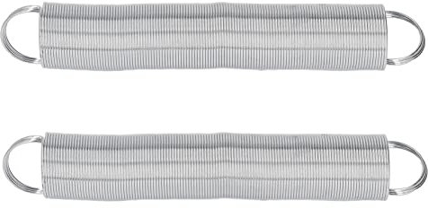 2Pcs Fence Spring Gate Kit, 16ft Elastic Stainless Steel Electric Tension Springs Electric Fencing Gateway for Field Guardian Fencing Pasture Gates