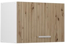 Vicco Hängeschrank R-Line, hängender Küchenschrank, Artisan-Eiche/Weiß, 60 cm Flach