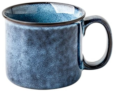 Tazza da zuppa, ciotola for riso, ciotola for la colazione, tazze da zuppa con manici, tazze da brodo in ceramica, ciotola for zuppa for microonde, tazza da zuppa, ciotola for la colazione-blu-11x11x9