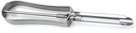 Pelapatate in Acciaio Inox, Pelafrutta, Lama Ultra Incisiva, Versatile, Pelapatate in Acciaio Inox per Cucina, Campeggio, Picnic